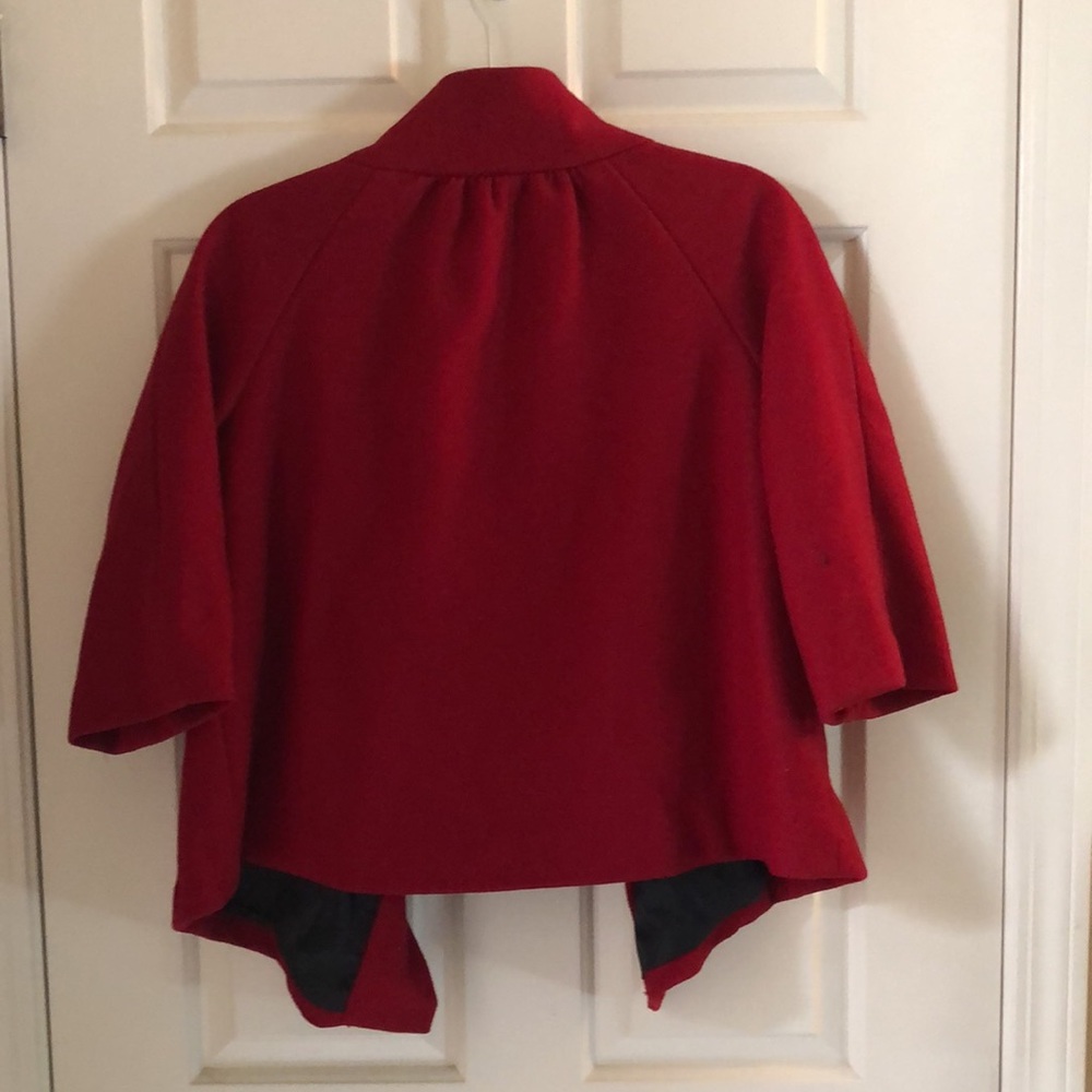 Red Cropped Winter Jacket - Never Worn - image 3